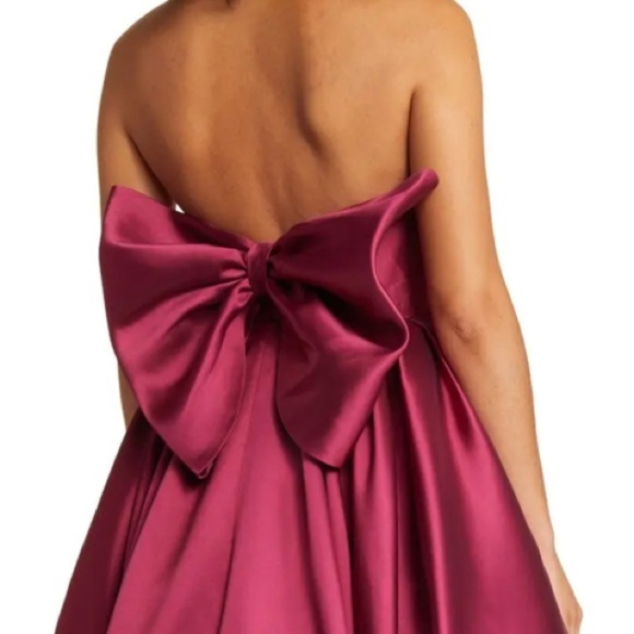 NWOT Hutch Adaleigh Strapless Back-Bow High-Low Maxi Dress - Picture 2 of 16